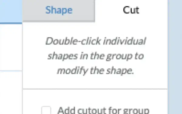 A cutout outline around a group of shapes in Easel