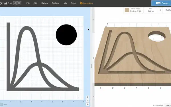 Switching between saved machine profiles in Easel