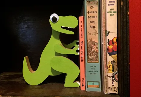 Dinosaur bookend