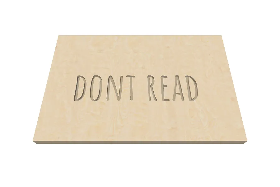 Don't read - image 1